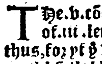 drop cap T