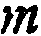 m
